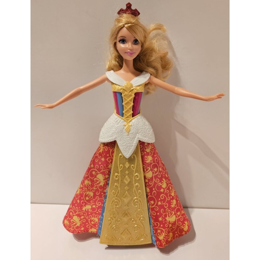 Disney Princess Sleepin Beauty Color Changin Magic Dress Aurora Doll Mattel 2012